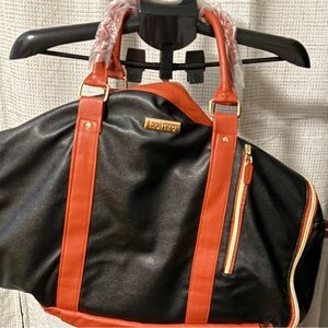 Luhxe Black and Orange Designer Bag